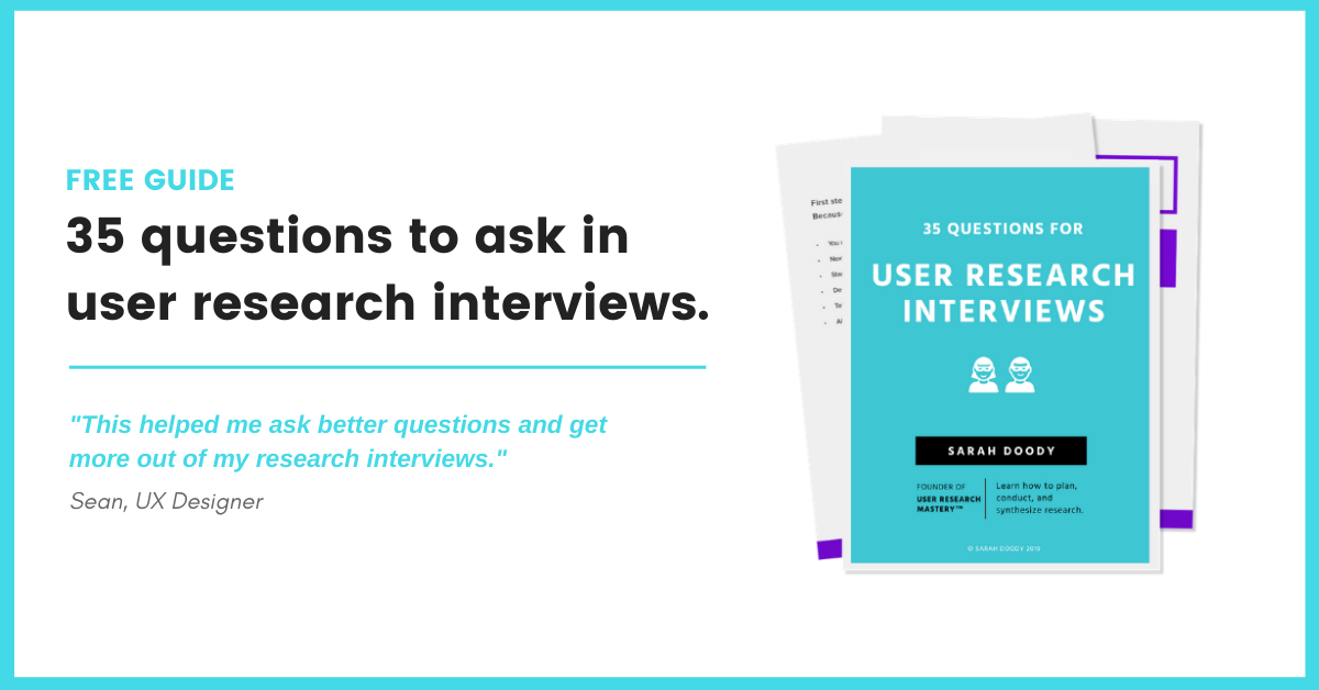 user research interview questions sample